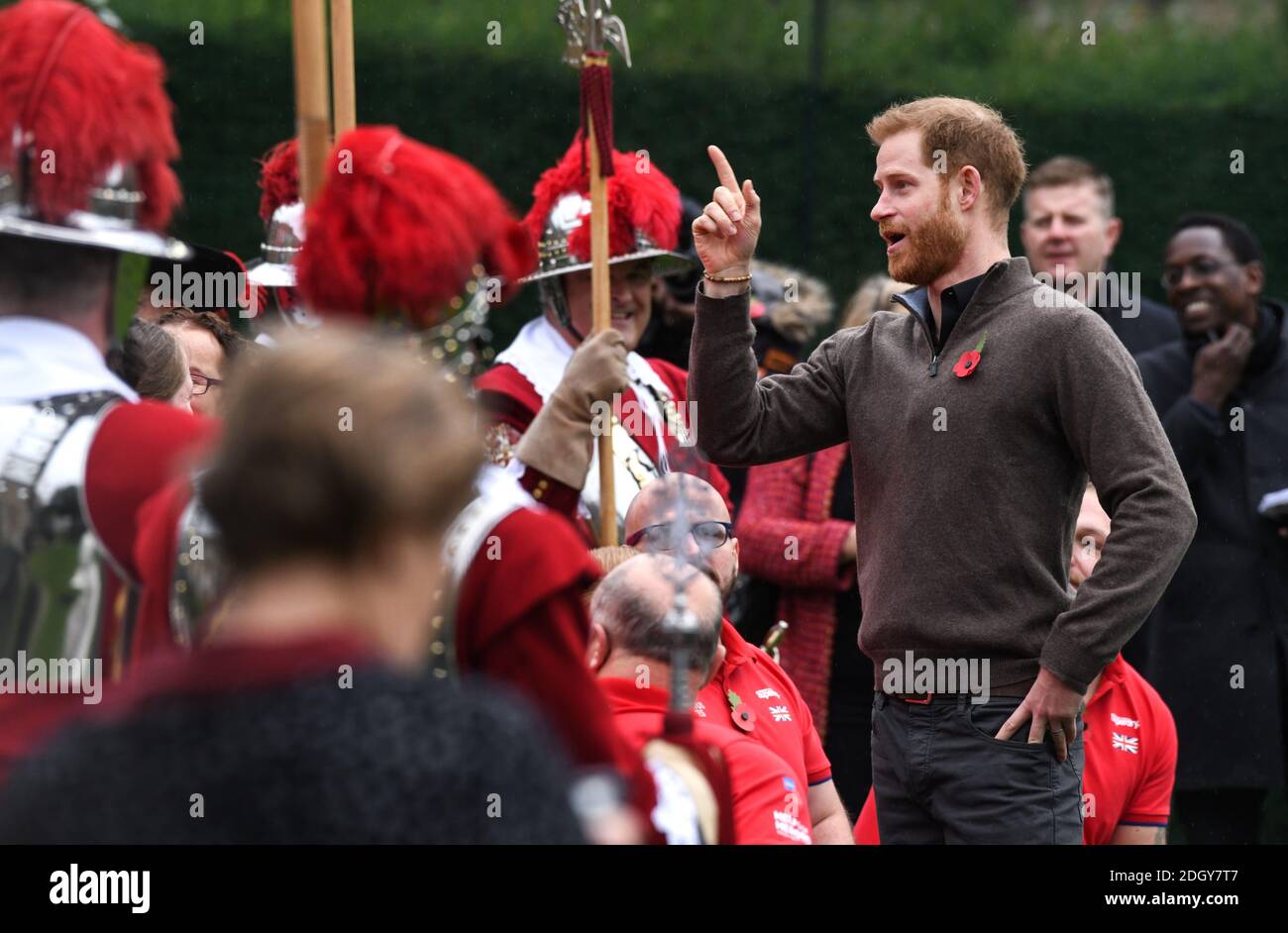 Le duc de Sussex, patron de la Invictus Games Foundation, assiste au lancement de l'équipe choisie pour représenter le Royaume-Uni aux Invictus Games la Haye 2020. Le lancement a eu lieu à l'honorable Artillerie Company à Londres. Le crédit photo devrait se lire comme suit : Doug Peters/EMPICS Banque D'Images