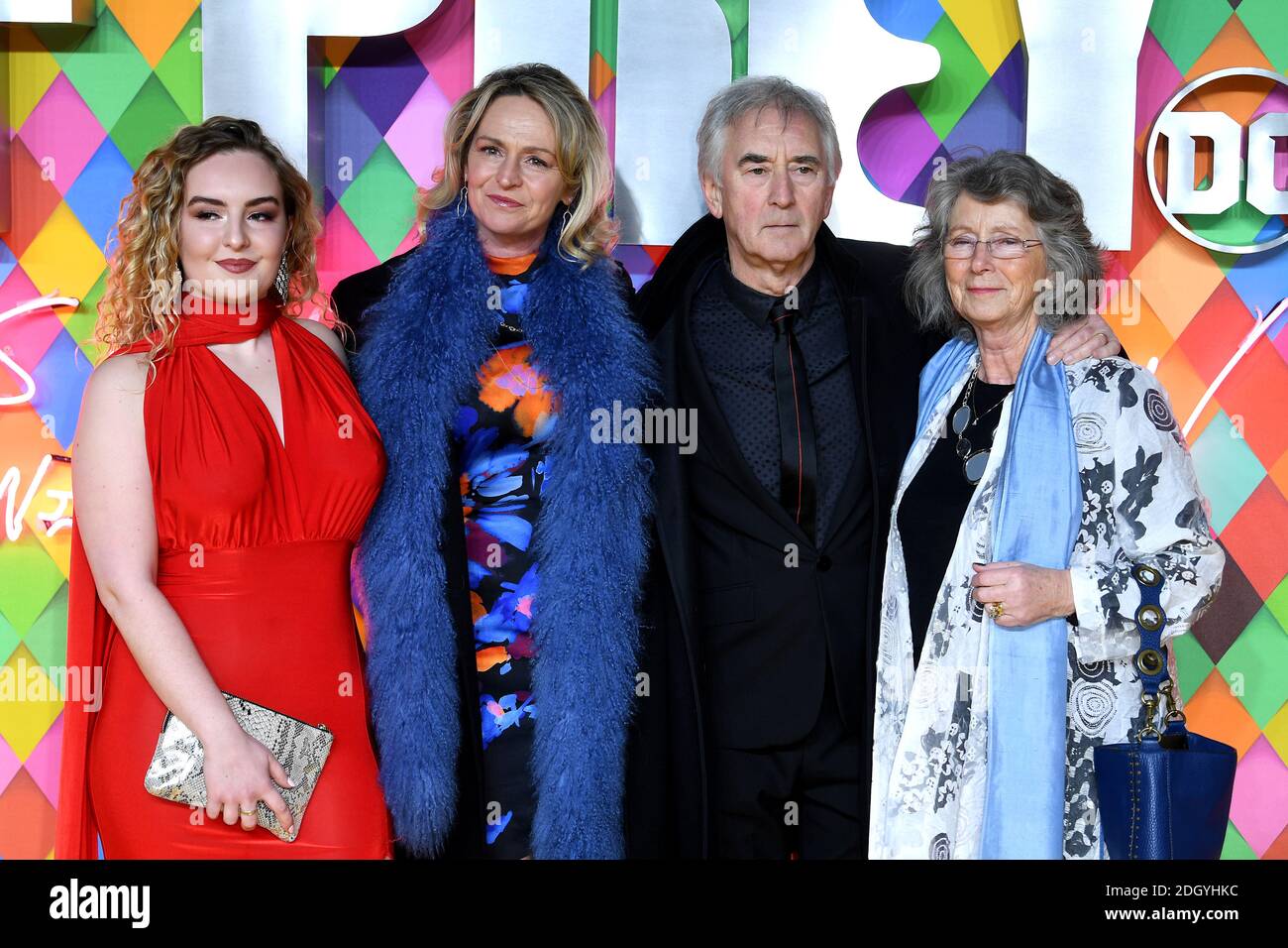 Denis Lawson et sa famille assistent à la première mondiale Birds of Prey tenue à l'Odeon BFI IMAX, Waterloo, Londres. Crédit photo devrait se lire: Doug Peters/EMPICS Banque D'Images