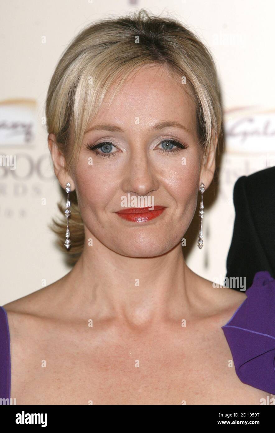 JK Rowling en coulisses au Galaxy British Book Awards 2008, Grosvenor House Hotel, Park Lane, Londres. Banque D'Images