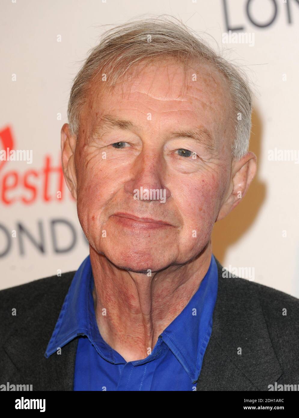 Sir Terence Conran arrive à la plus grande soirée d'ouverture VIP du Fashion Show on Earth, organisée par le centre commercial Westfield de Londres. Banque D'Images