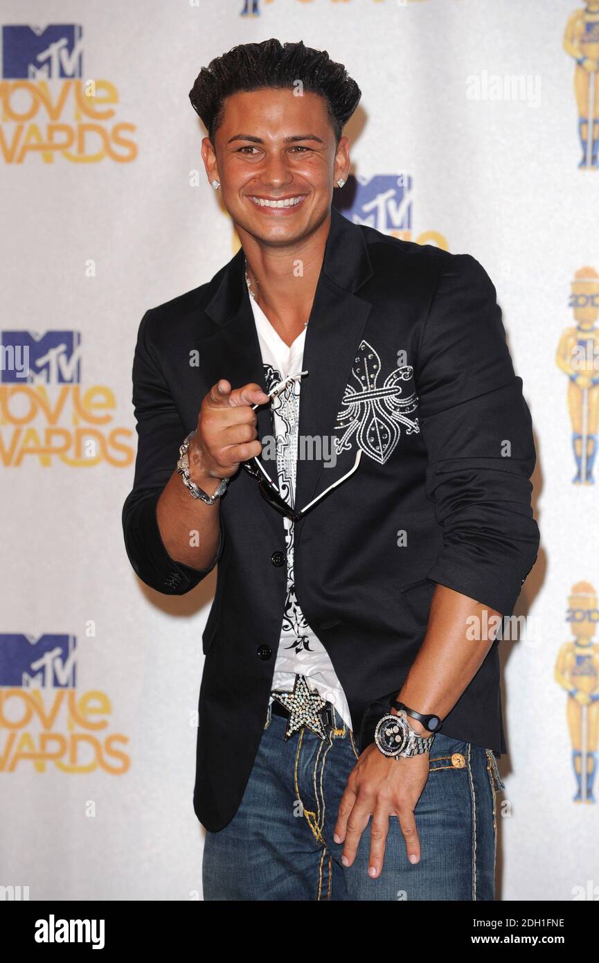 Pauly 'DJ Pauly d'Del Vecchio dans la salle de presse des MTV Movie Awards 2010 à Universal Studios à Los Angeles, Etats-Unis. Banque D'Images