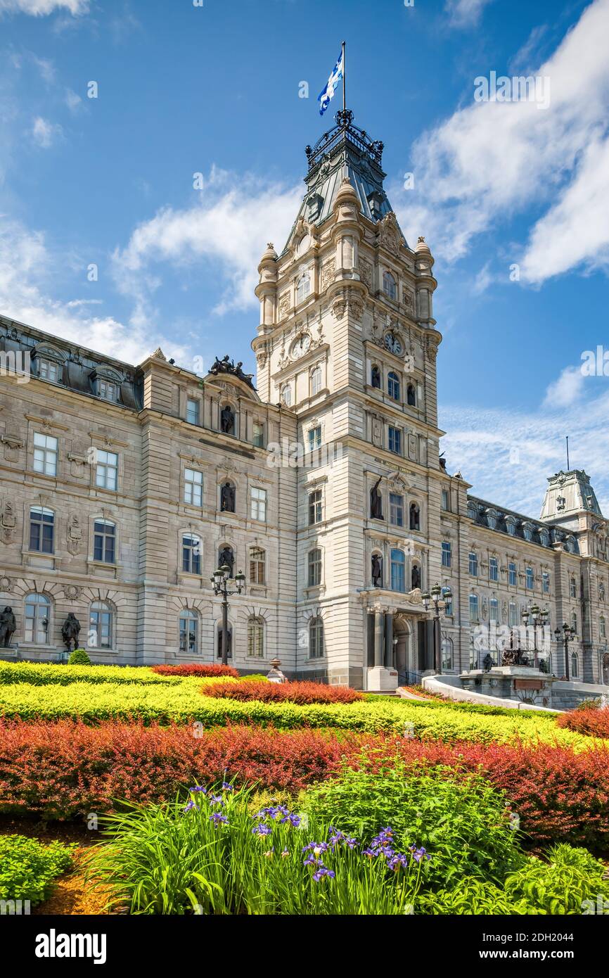 Édifice du Parlement du Québec, construit dans le style du deuxième Empire à Québec, Canada. Banque D'Images