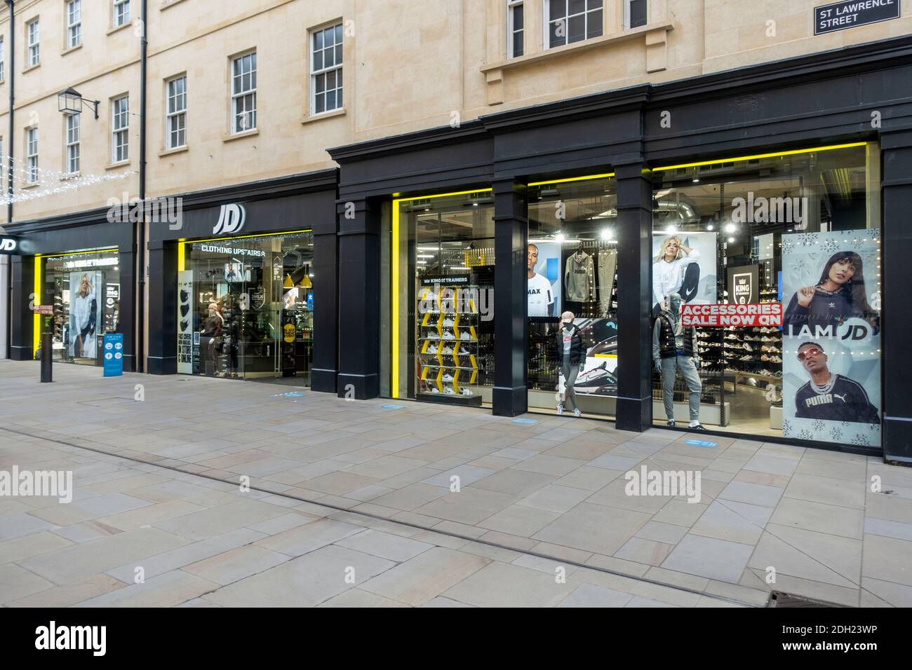 JD Sports Fashion, centre commercial Southgate, Bath, Somerset, Angleterre, Royaume-Uni Banque D'Images