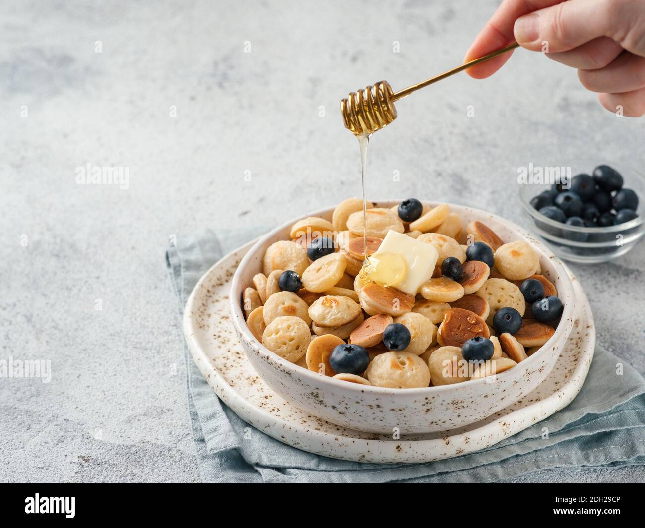 Céréales à crêpes, espace de copie Banque D'Images