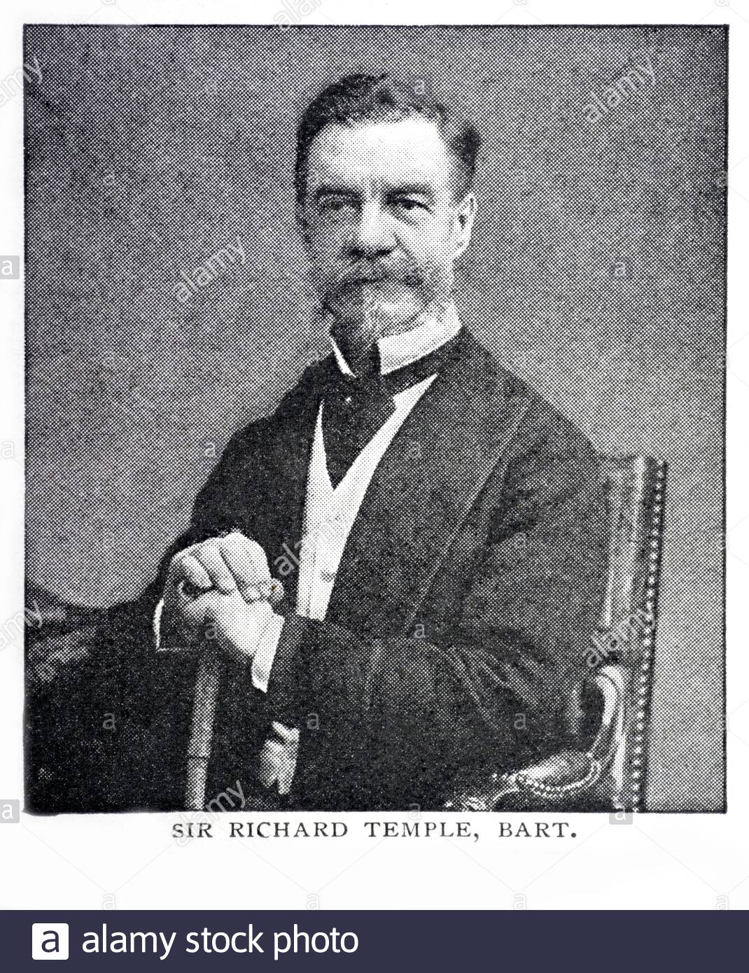 Sir Richard Temple, 1er Baronet, de 1826 à 1902, était administrateur en Inde britannique et homme politique conservateur Banque D'Images