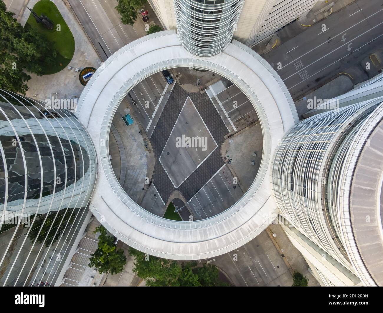 Vue aérienne de Houston, Texas Banque D'Images