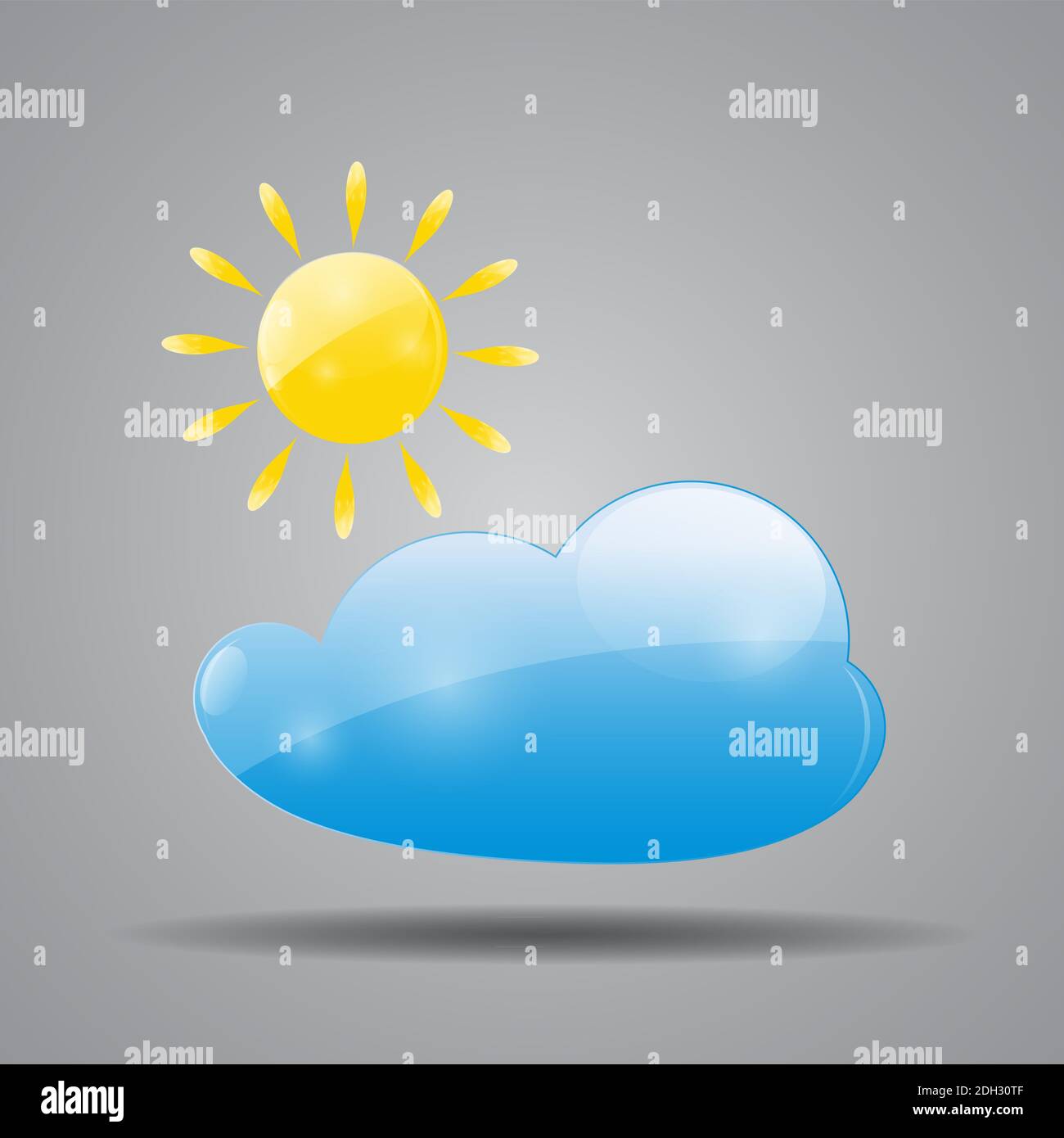 Illustration de l'icône météo pour votre conception. Banque D'Images