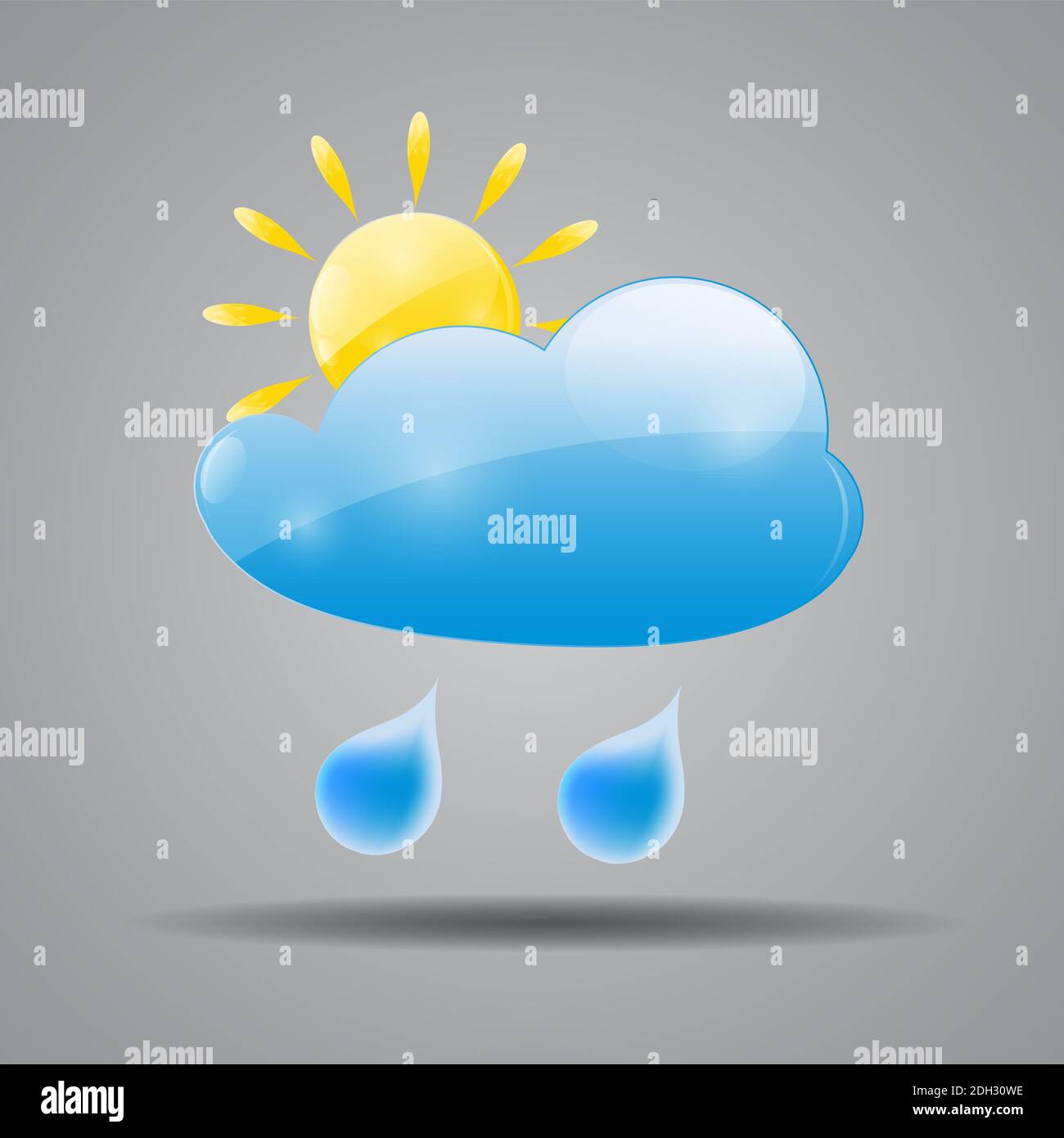 Illustration de l'icône météo pour votre conception. Banque D'Images