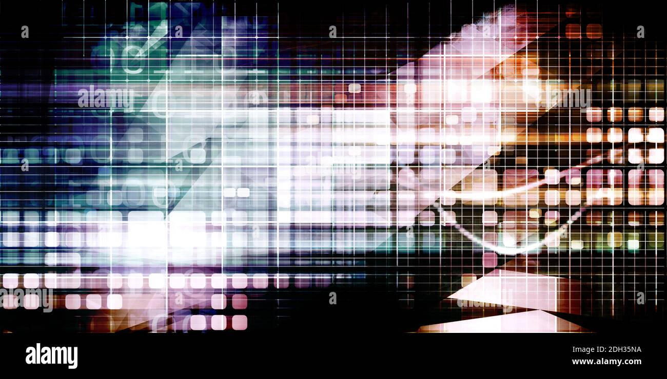 Esthétique du cyberpunk Banque D'Images