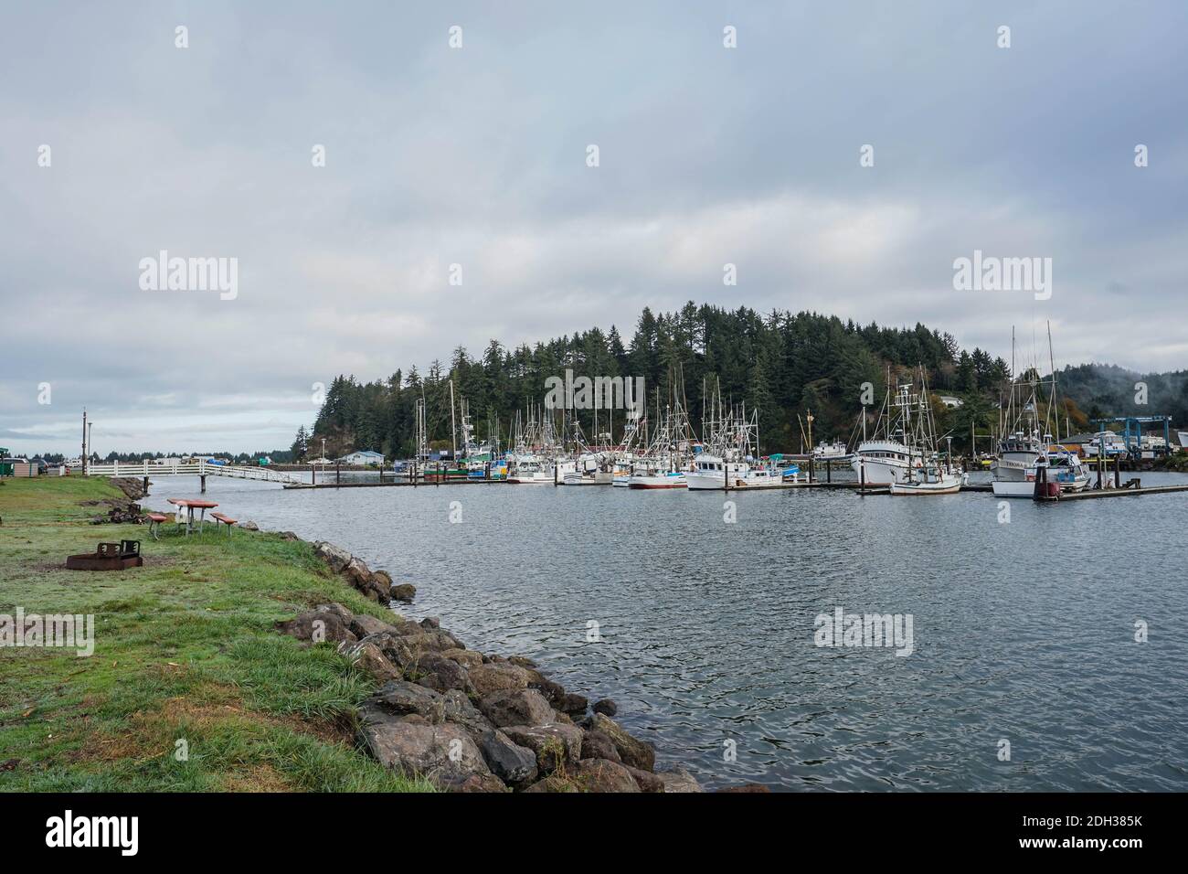 Port de plaisance de Winchester Bay, Oregon Coast II Banque D'Images