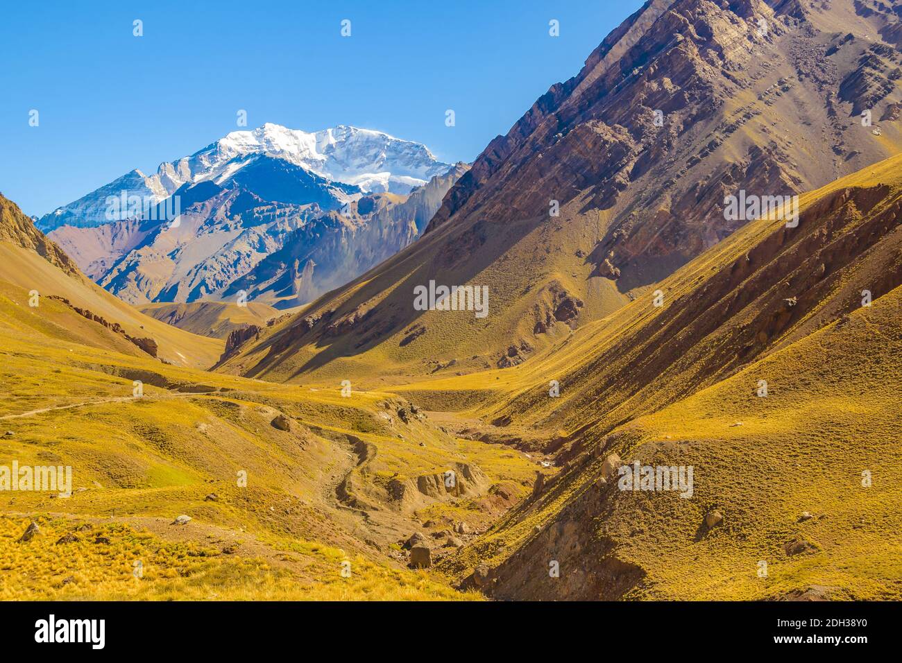 Aconcagua National, Parc, Mendoza, Argentine Banque D'Images