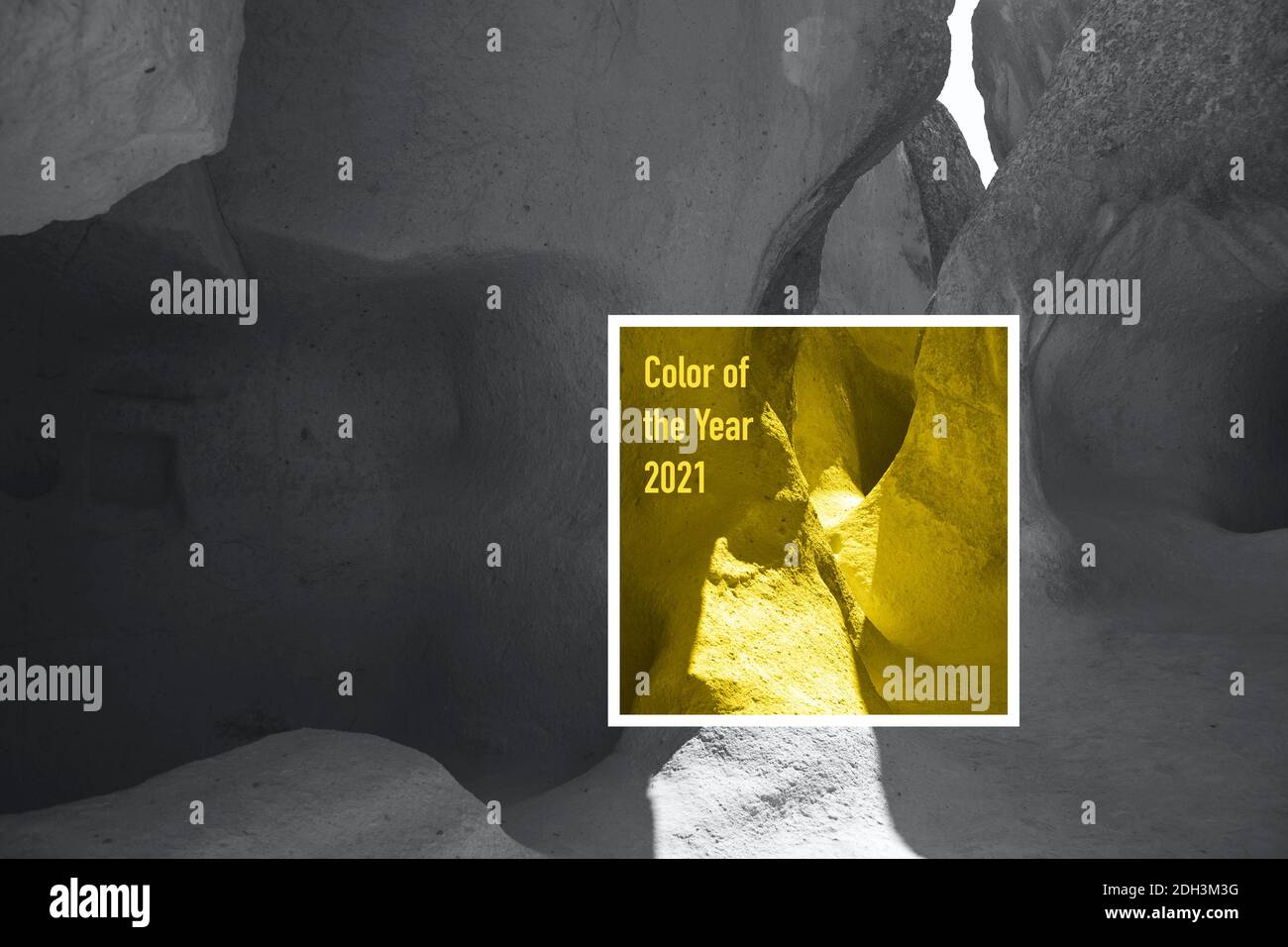 Couleur de l'année 2021. Arrière-plan des tendances Banque D'Images