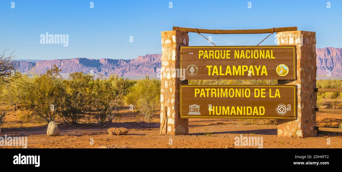 Parc national de Talampaya, la Rioja, Argentine Banque D'Images