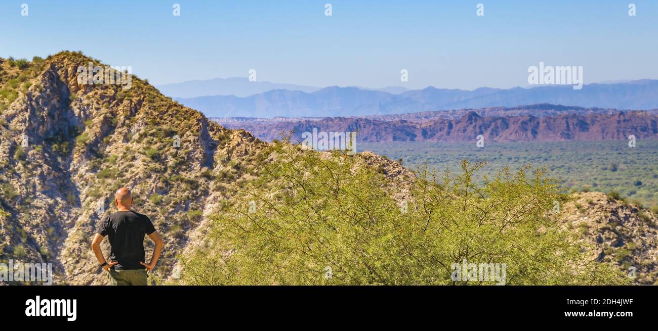 Rocky Mountains Landscape, province de San Juan, Argentine Banque D'Images