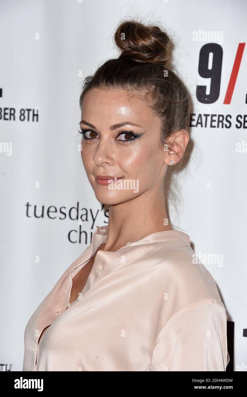 Olga Fonda participe à la première du « 9/11 » d'Atlas distribution Company au Linwood Dunn Theatre le 29 août 2017 à Los Angeles, Californie, États-Unis. Photo de Lionel Hahn/ABACAPRESS.COM Banque D'Images