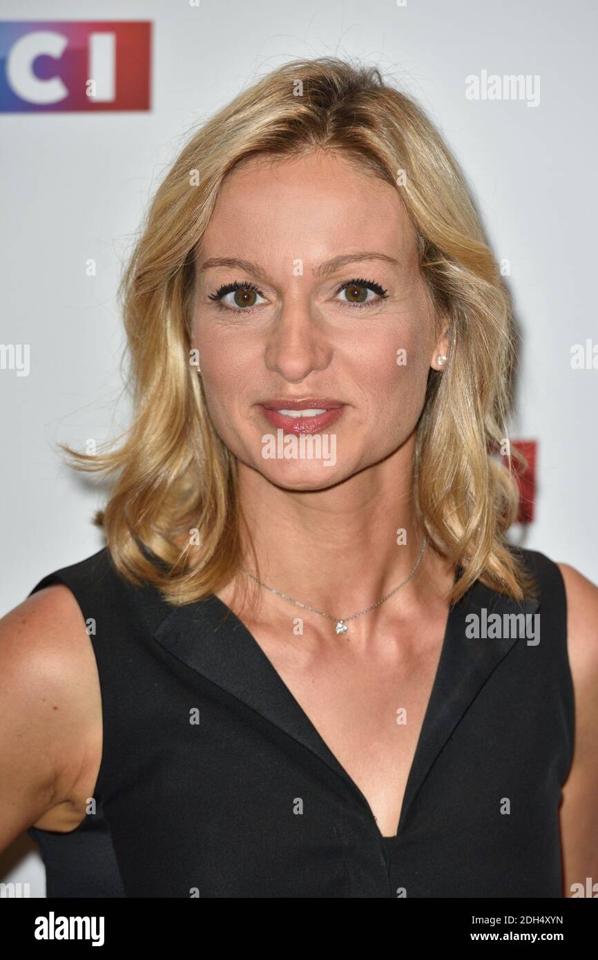 Audrey Crespo-Mara assiste à la conférence de presse de rentrée de LCI a Paris, France, le 30 aout 2017. Photo d'Alban Wyters/ABACAPRESS.COM Banque D'Images