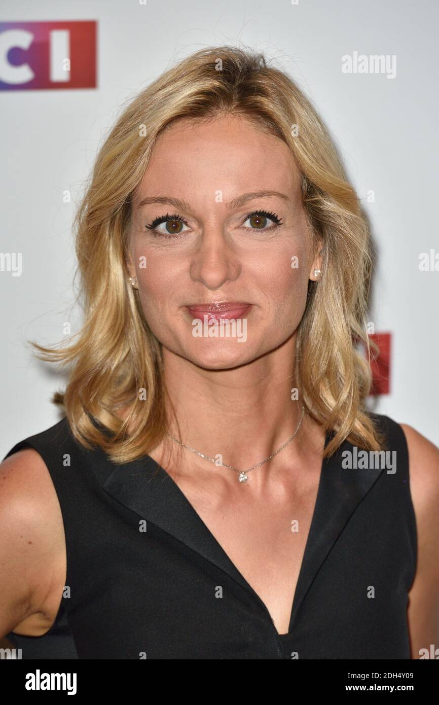 Audrey Crespo-Mara assiste à la conférence de presse de rentrée de LCI a Paris, France, le 30 aout 2017. Photo d'Alban Wyters/ABACAPRESS.COM Banque D'Images