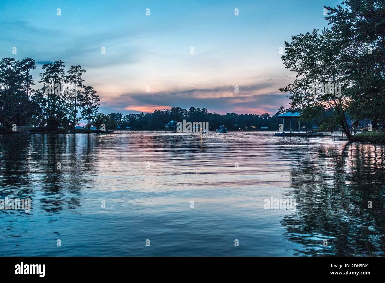 Belles scènes sur le lac Wateree en caroline du Sud Banque D'Images