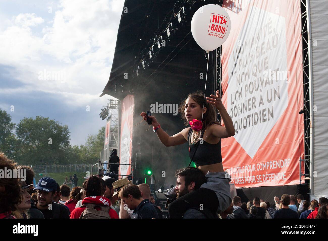 Festival de l'humanité à la Courneuve, à côté de Paris, organisé par le journal français 'l'humanité'. 16 septembre 2017. Photo de Raphael Lafargue/ABACAPRESS.COM Banque D'Images