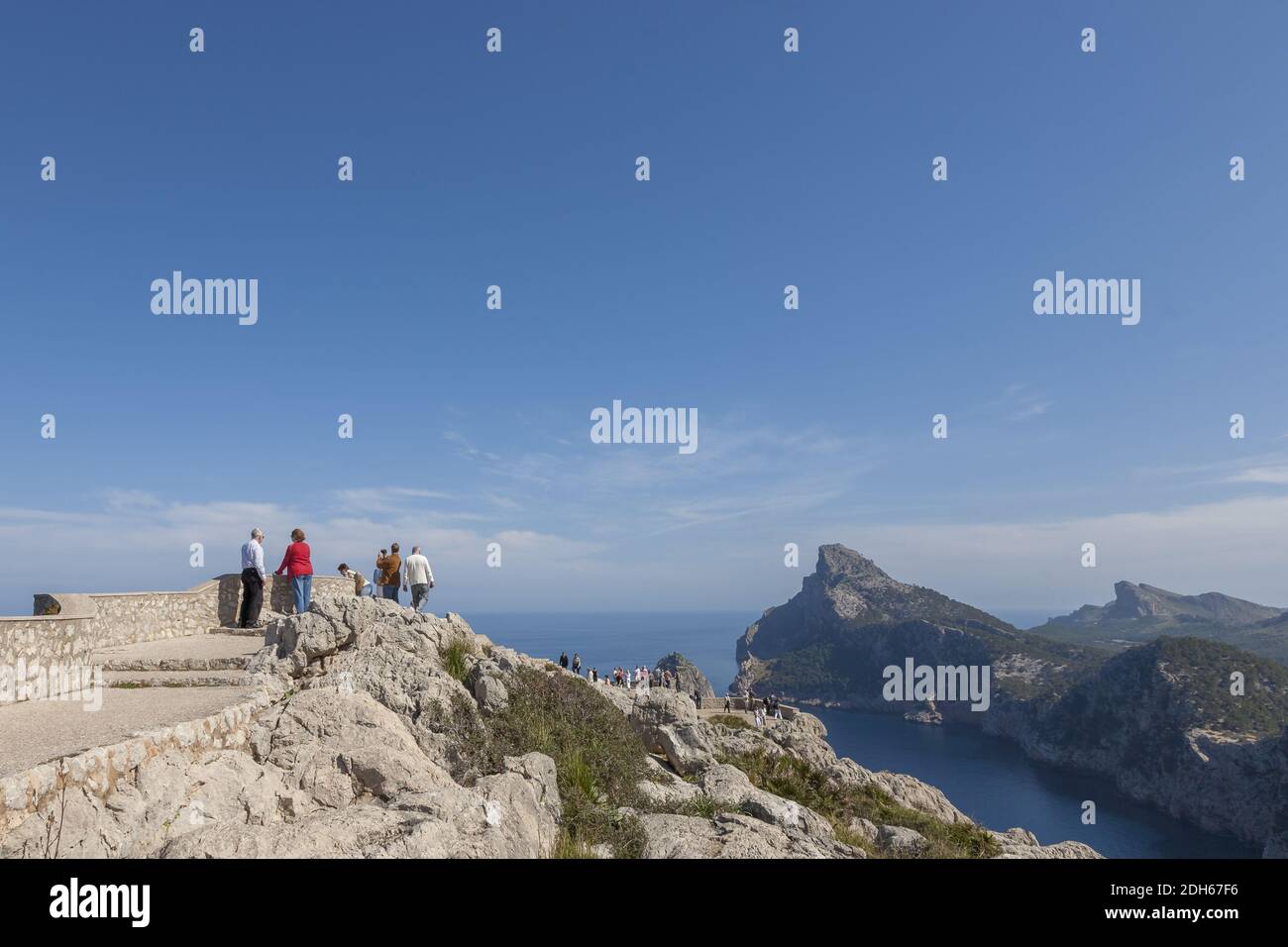 Punta de la Nao avec sa terrasse d'observation Mirador es Colomer Banque D'Images