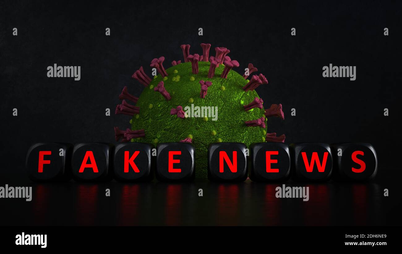 Corona virus Fake News Banque D'Images
