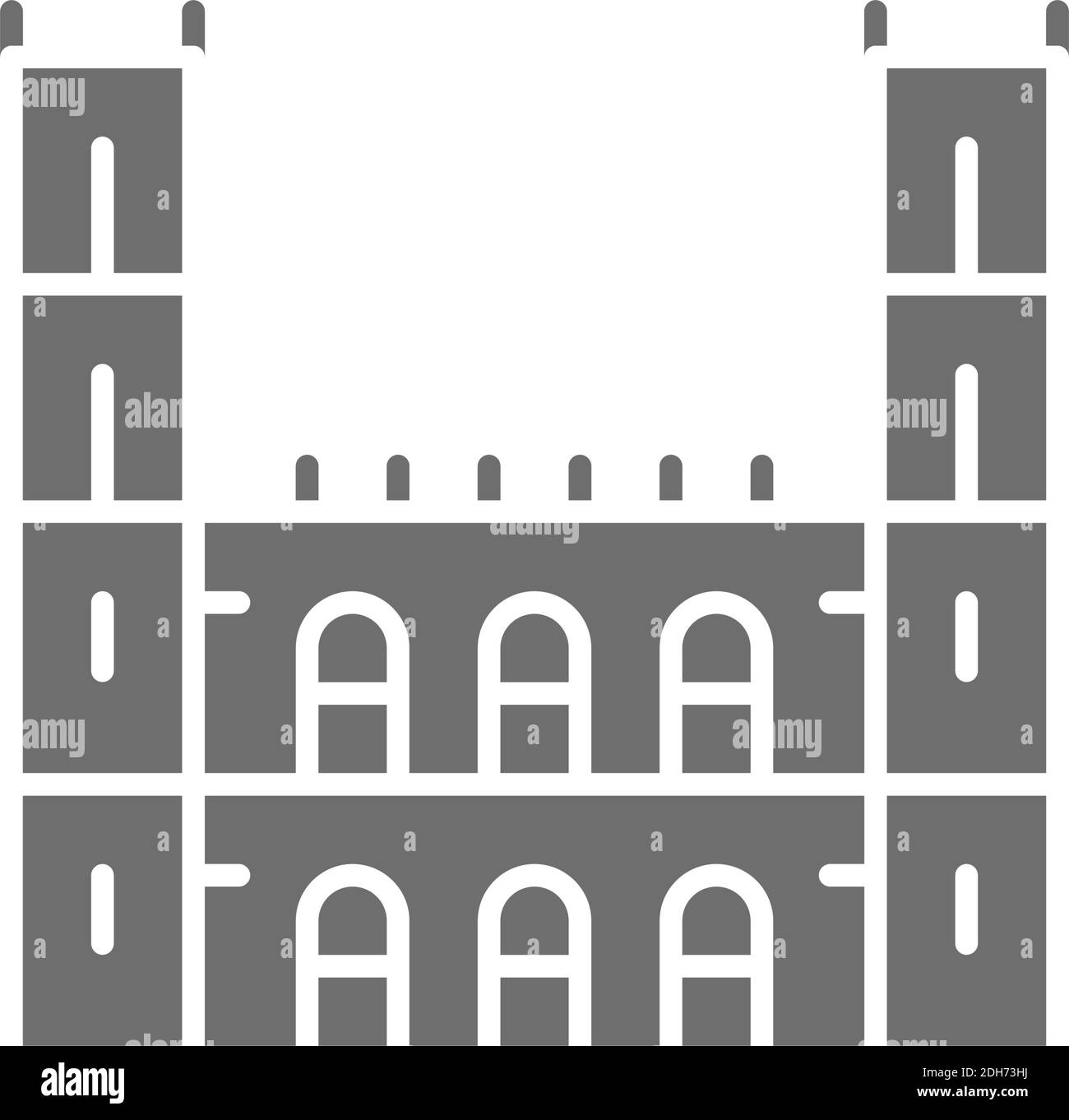 Kiev, Ukraine - 1er juin 2019 : Basilique notre Dame, icône grise de Montréal. Illustration de Vecteur