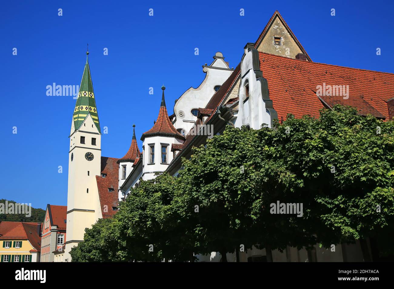 Stadtkirche Pappenheim est une vue de Pappenheim en Bavière Banque D'Images