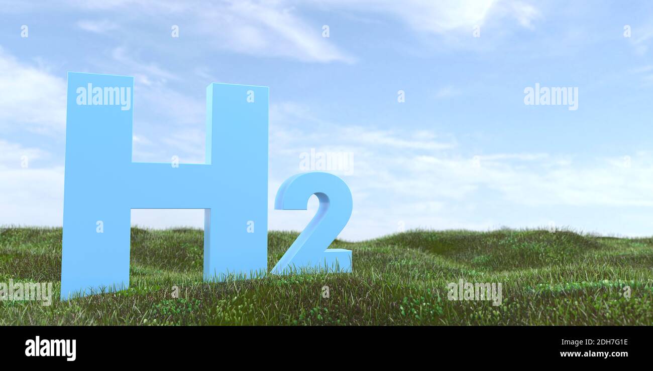H2 dans le paysage vert Banque D'Images H2 dans le paysage vert Banque D'Images