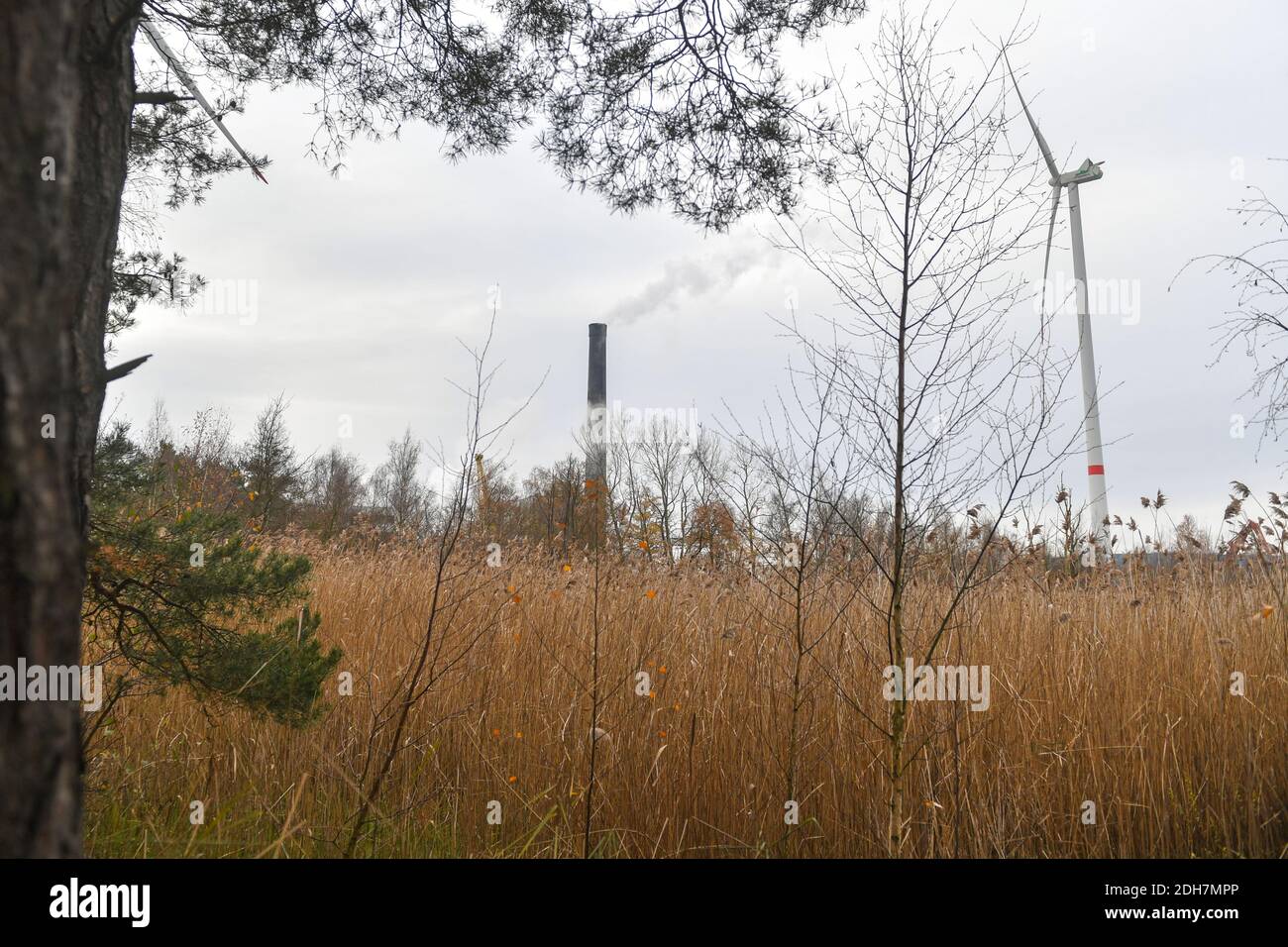 L'illustration montre le site historique de pollution nucléaire près de l'usine de production d'Umicore à Olen, le jeudi 10 décembre 2020. Un RTBF Banque D'Images
