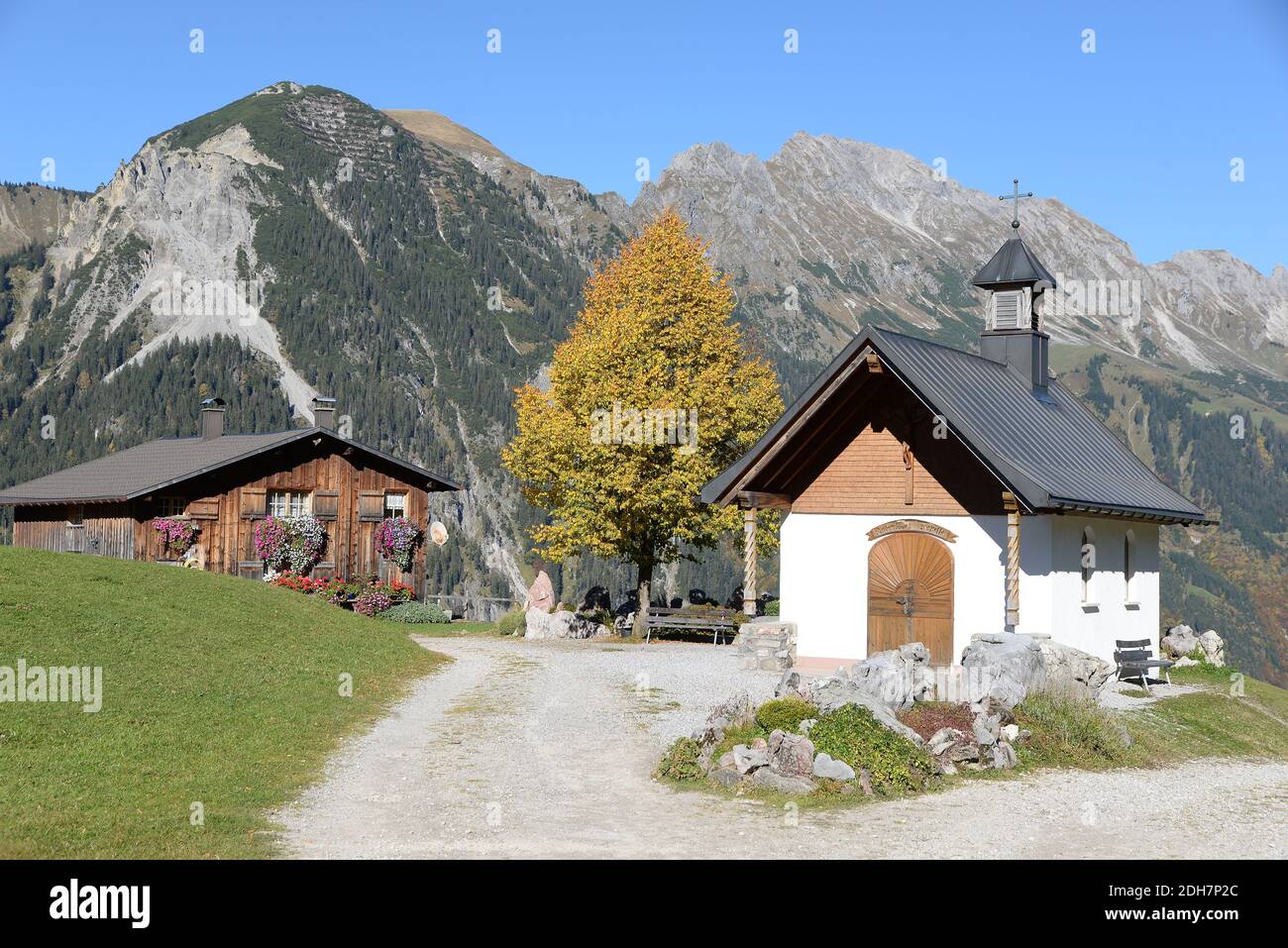 Chapelle à Sonntag-Stein, Vorarlberg Banque D'Images