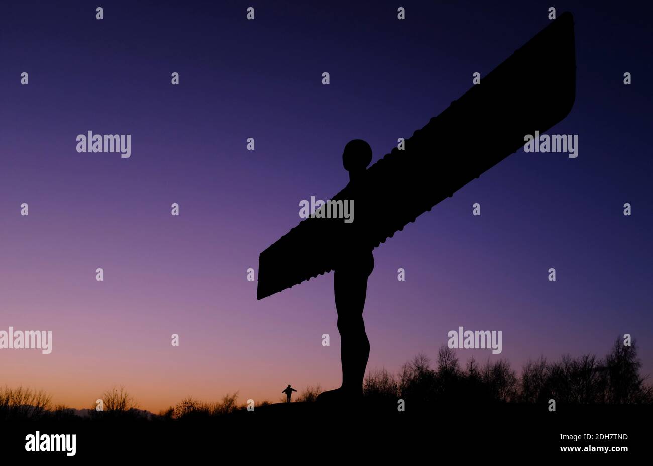 L'Ange du Nord à Gateshead, vendredi 27 novembre 2020. Banque D'Images