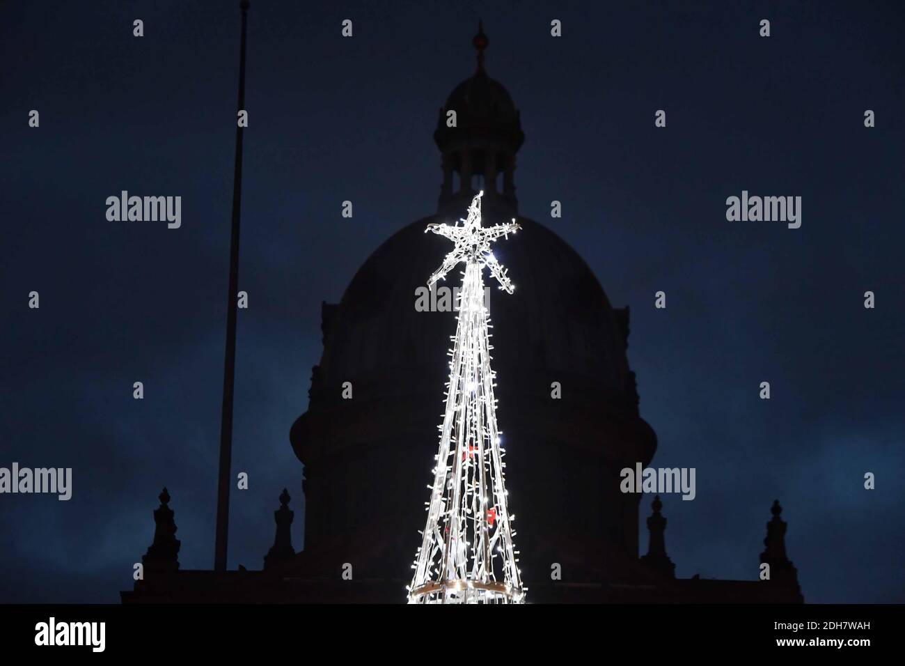 Les lumières de Noël de Birmingham sont allumées pour la prochaine saison de fête à New Street et Victoria Square, le jeudi 12 novembre 2020. Banque D'Images