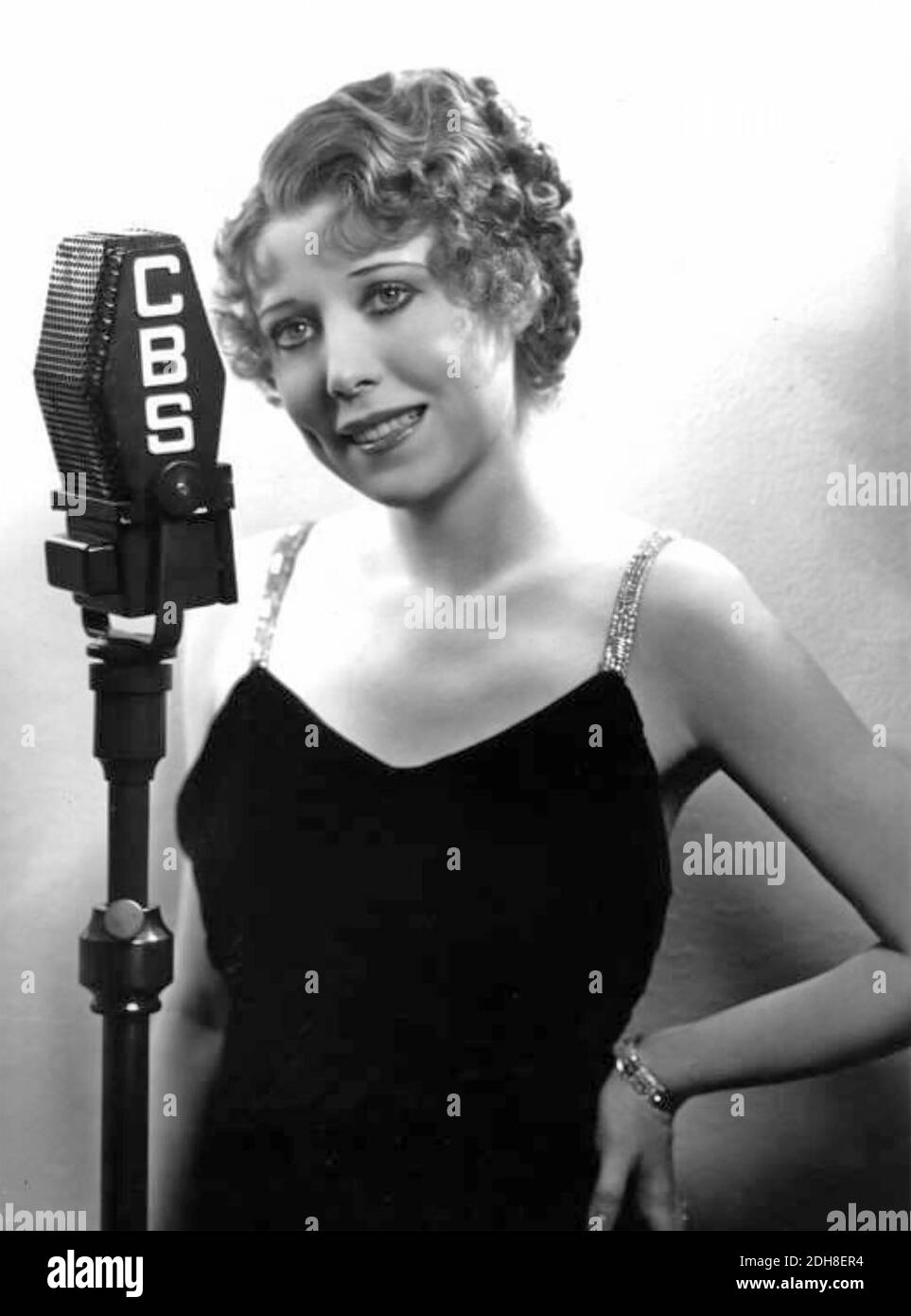 ANNETTE HANSHAW (1901-1985) chanteuse de jazz américaine dans les années 1930 Banque D'Images