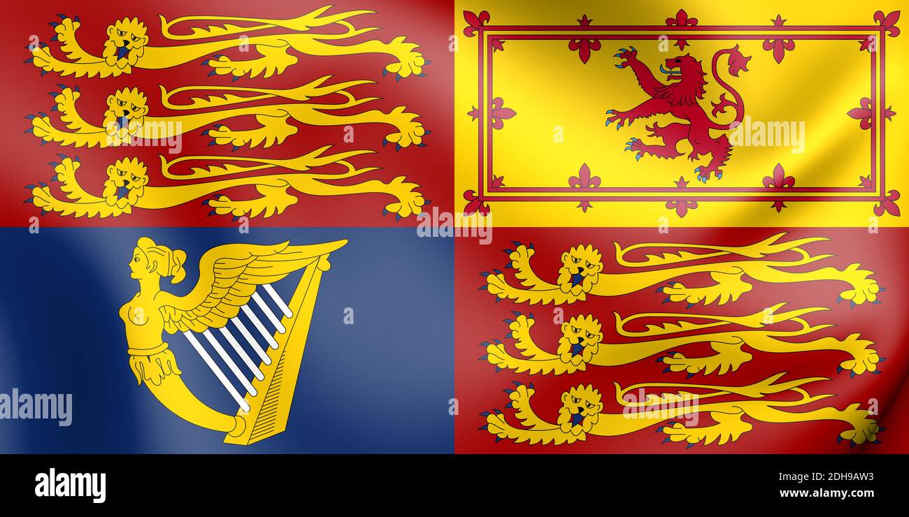 Drapeau royal standard du royaume uni Banque de photographies et d