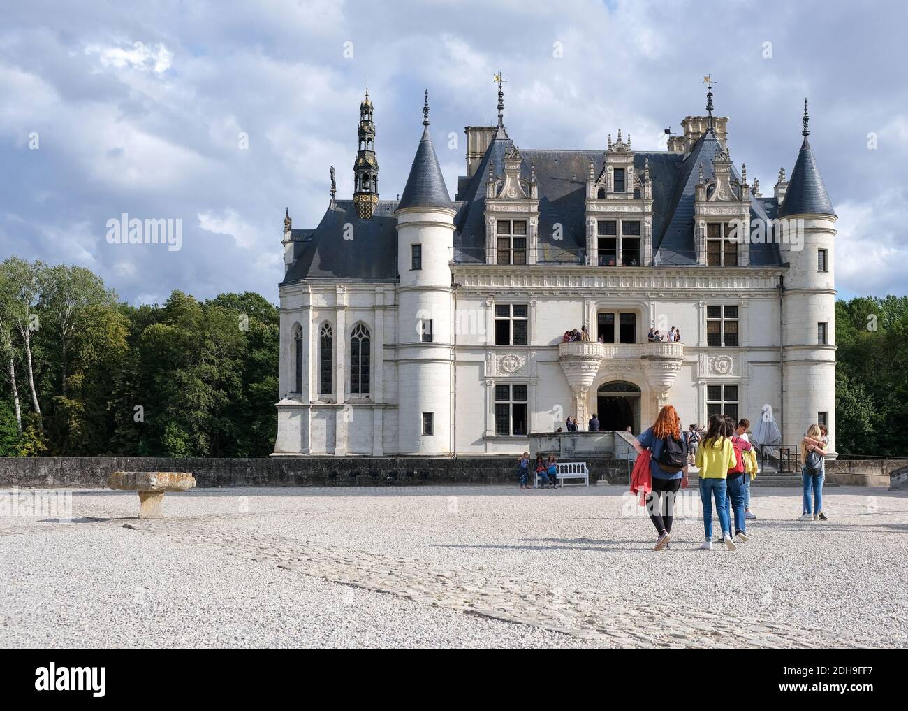Château de Chenonceau (centre de la France) : vue extérieure du château *** Légende locale *** château de la Loire; culturel patrimoine; historiq patrimoine Banque D'Images