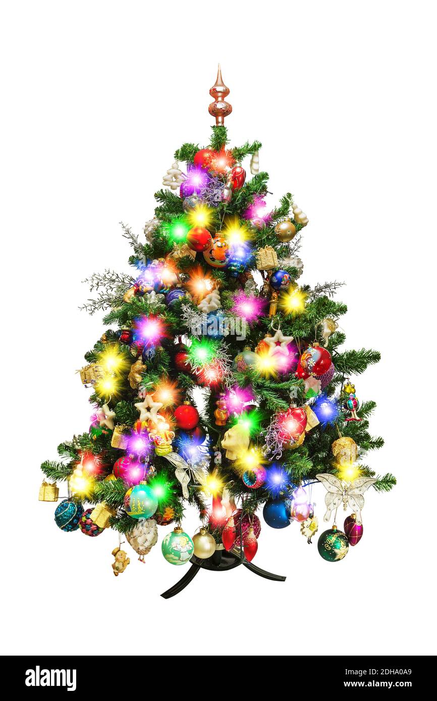 Decorated Christmas Tree Banque D'Images