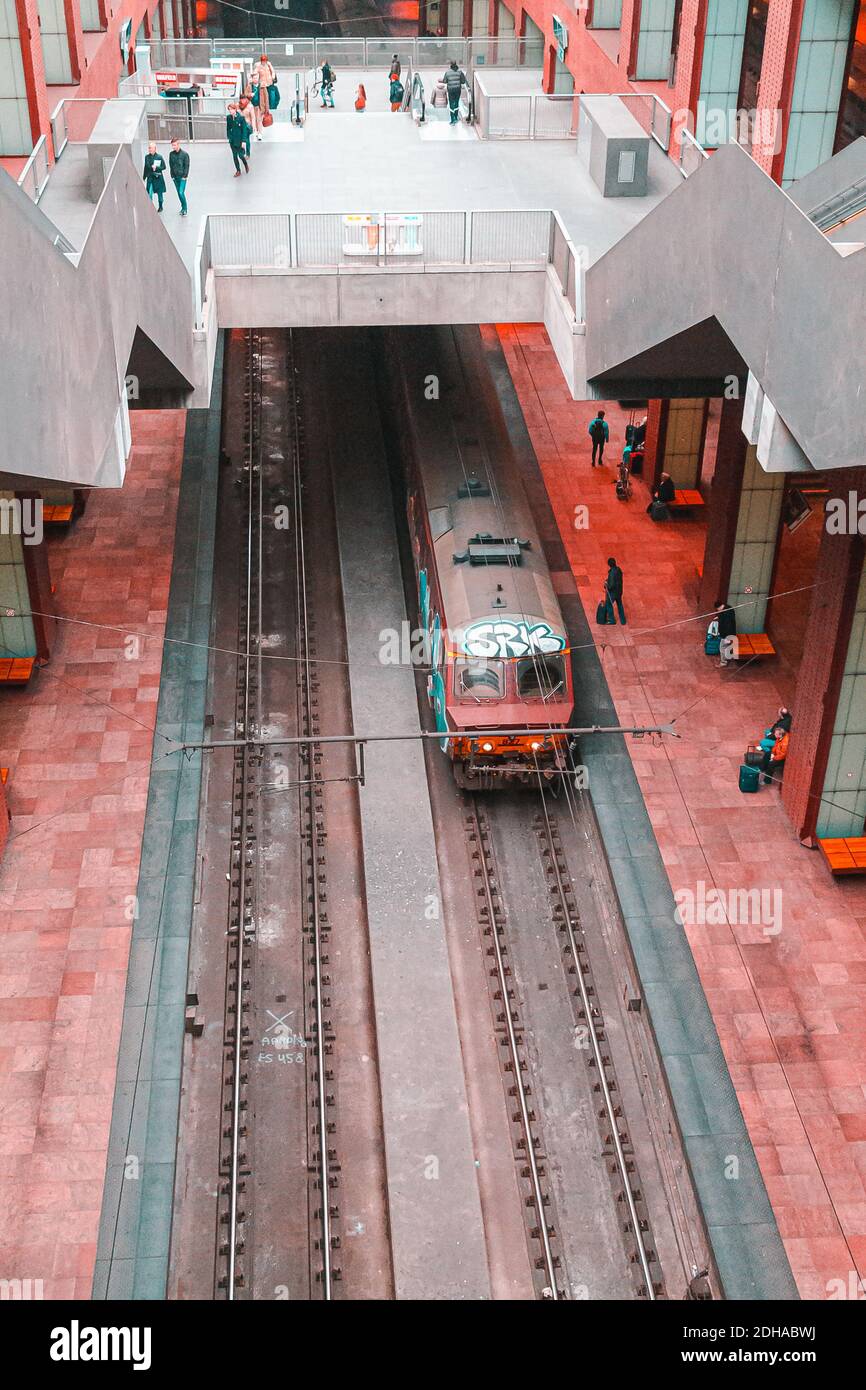 Gare centrale d'Anvers centre ville Anvers Belgique Europe, union européenne Banque D'Images