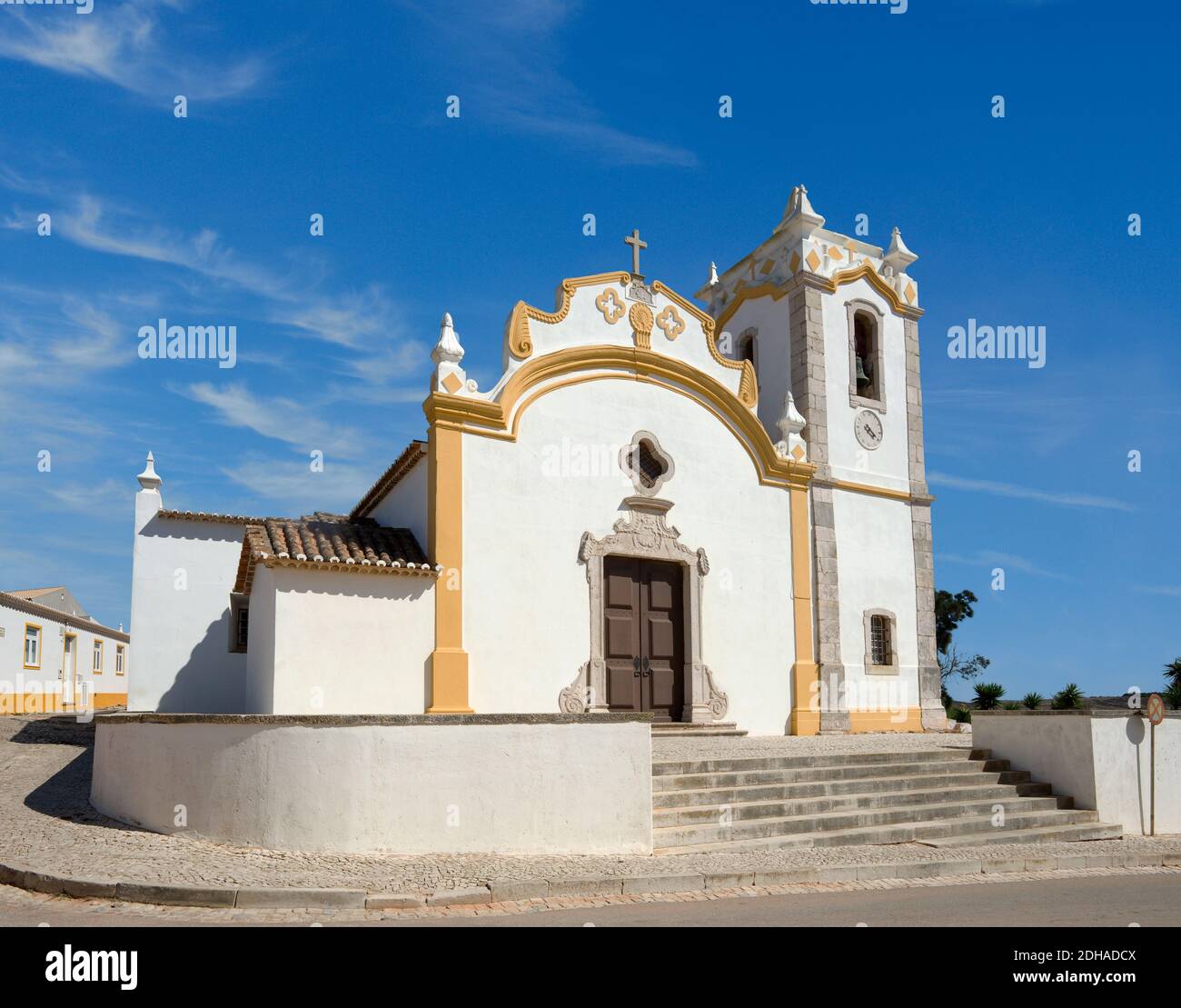 Église de Vila do Bispo, ouest de l'Algarve, Portugal Banque D'Images