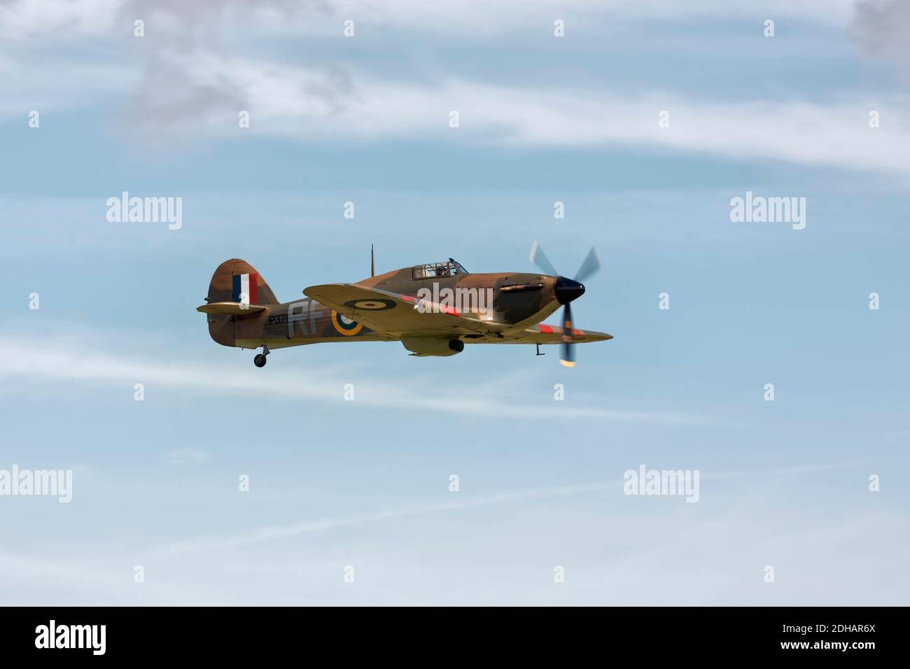 Hawker Hurricane en vol Banque D'Images