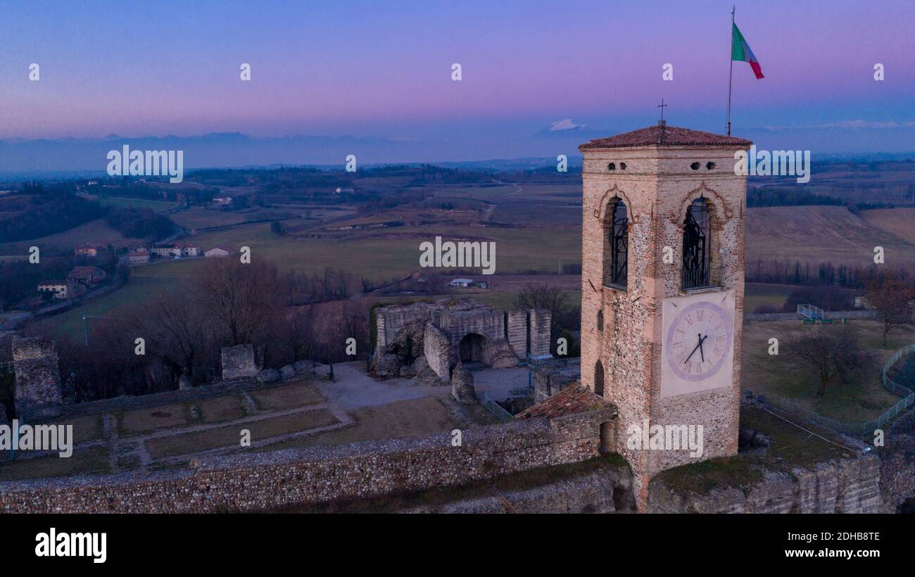 Italie, Cavriana, Mantova, Château Banque D'Images