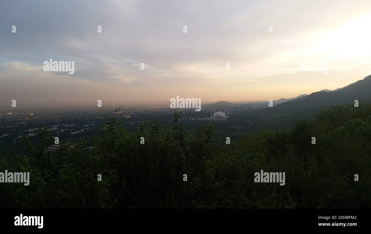 Mosquée Faisal ville d'Islamabad Banque D'Images