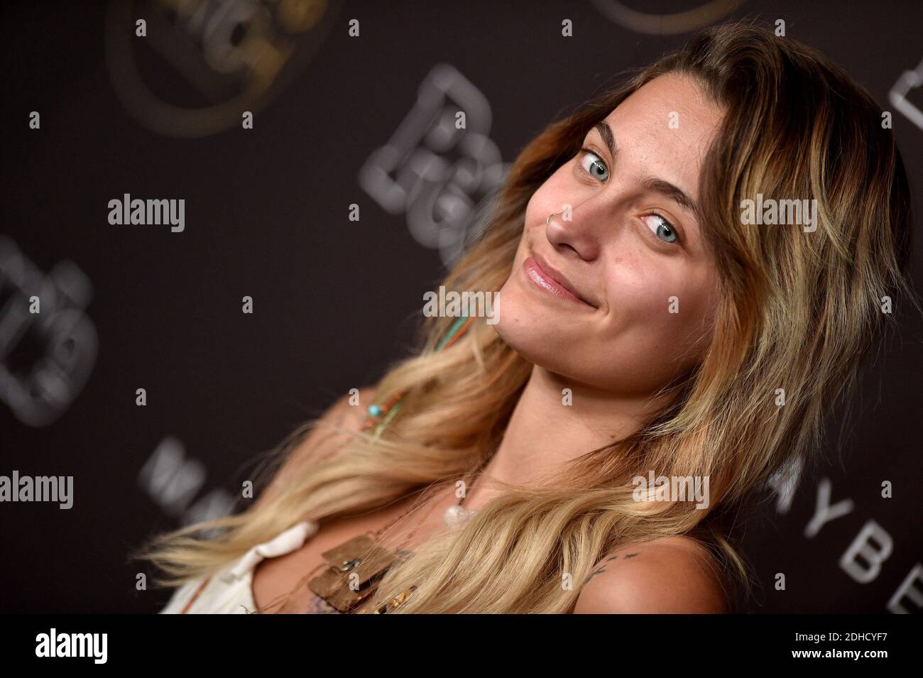 Paris Jackson assiste aux « One to Watch » des gens à NeueHouse Hollywood le 4 octobre 2017 à Los Angeles, Californie. Photo de Lionel Hahn/AbacaUsa.com Banque D'Images
