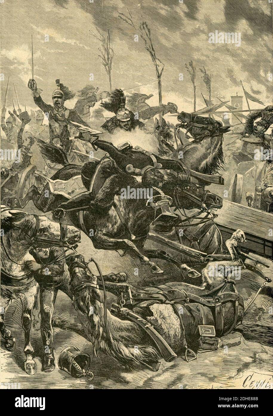 La battaglia sul Mincio 8 febbraio 1814. Banque D'Images