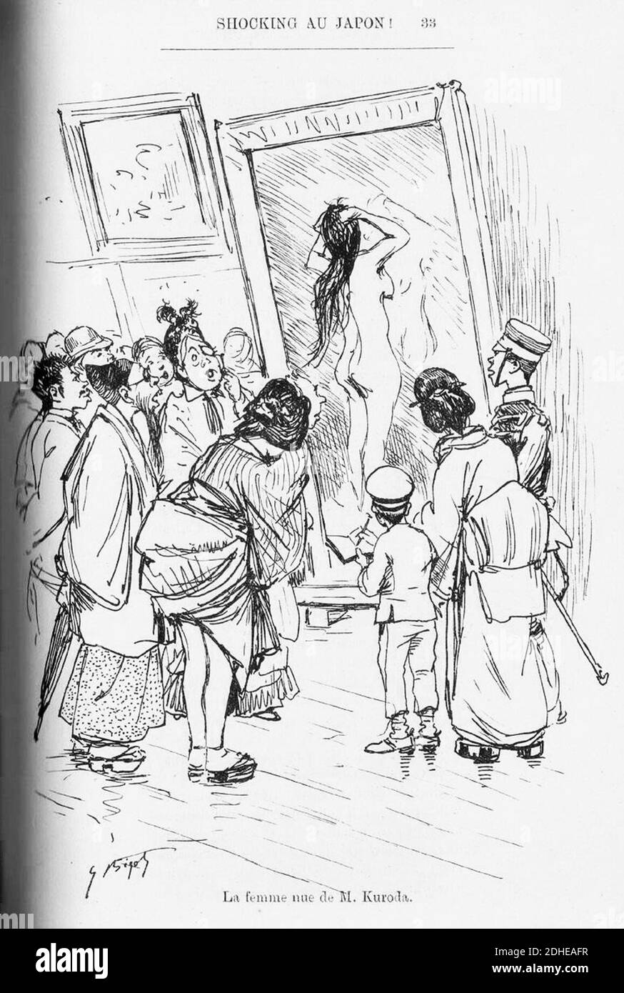 La femme nue de M. Kuroda par Georges Bigot. Banque D'Images