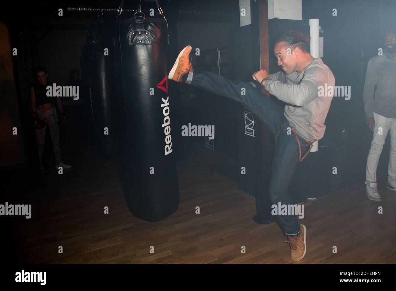 Laurent Maistret arrivant au centre de remise en forme de Reebok  'La.salle.de.Sport' lancé le 14 novembre 2017 à Paris, France. Photo de  Nasser Berzane/ABACAPRESS.COM Photo Stock - Alamy