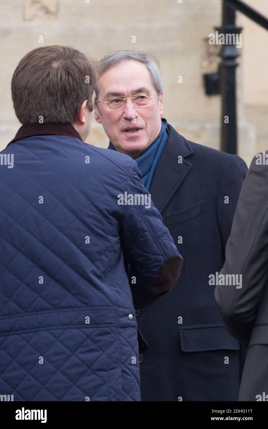 Claude Guant assistant aux funérailles d'Andrée Sarkozy aka Dadue, mère de l'ancien président français Nicolas Sarkozy, à l'église Saint-Jean-Baptiste de Neuilly-sur-Seine, France, le 18 décembre 2017. Photo par ABACAPRESS.COM Banque D'Images