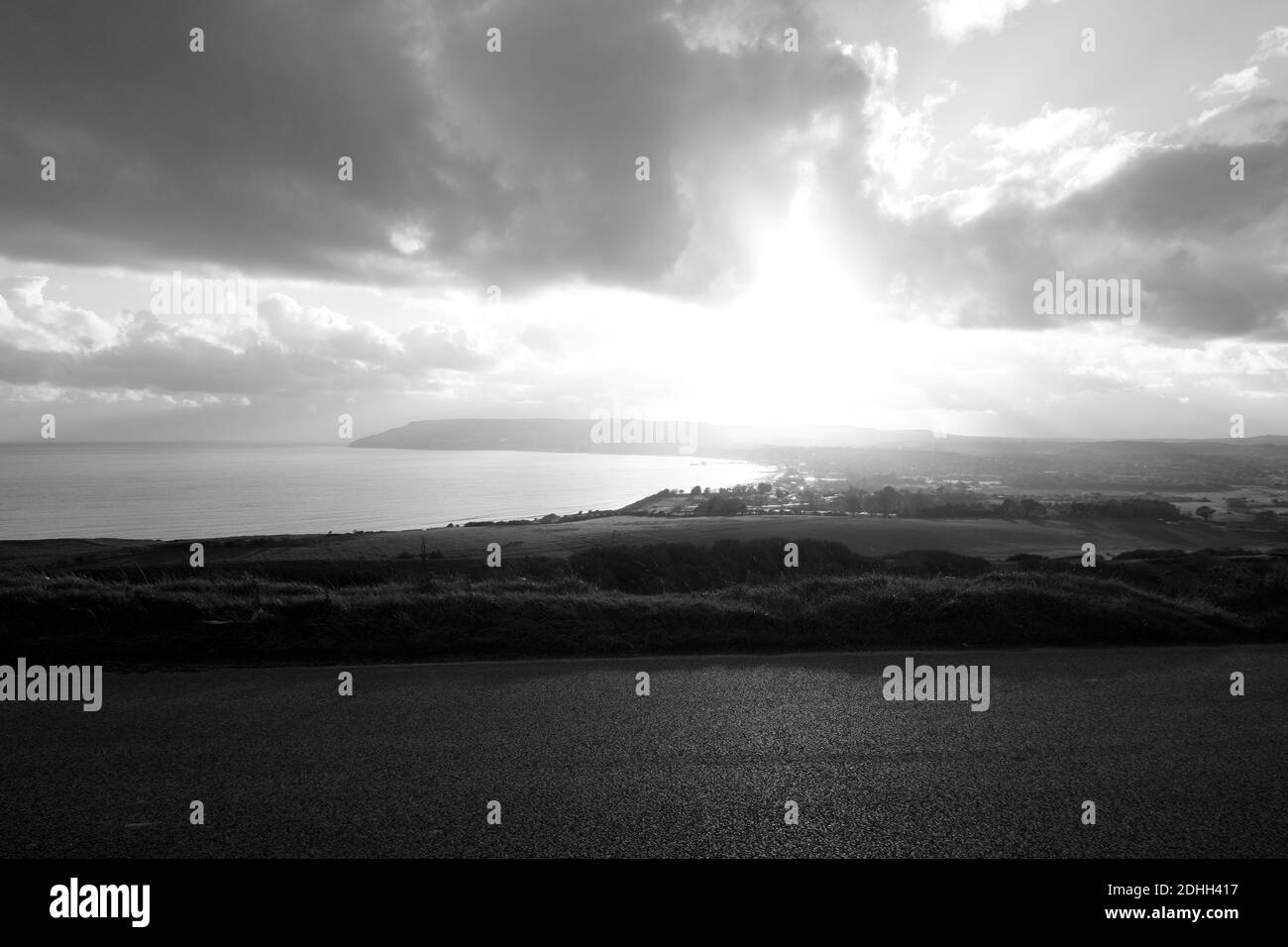 Vue de Compton Bay Isle of Wight Banque D'Images