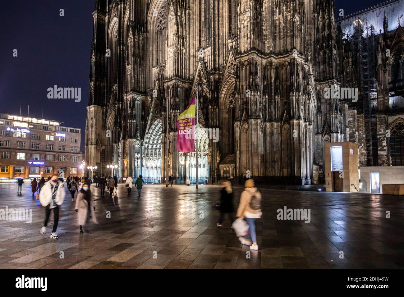 Domplatte à la cathédrale de Cologne Banque D'Images