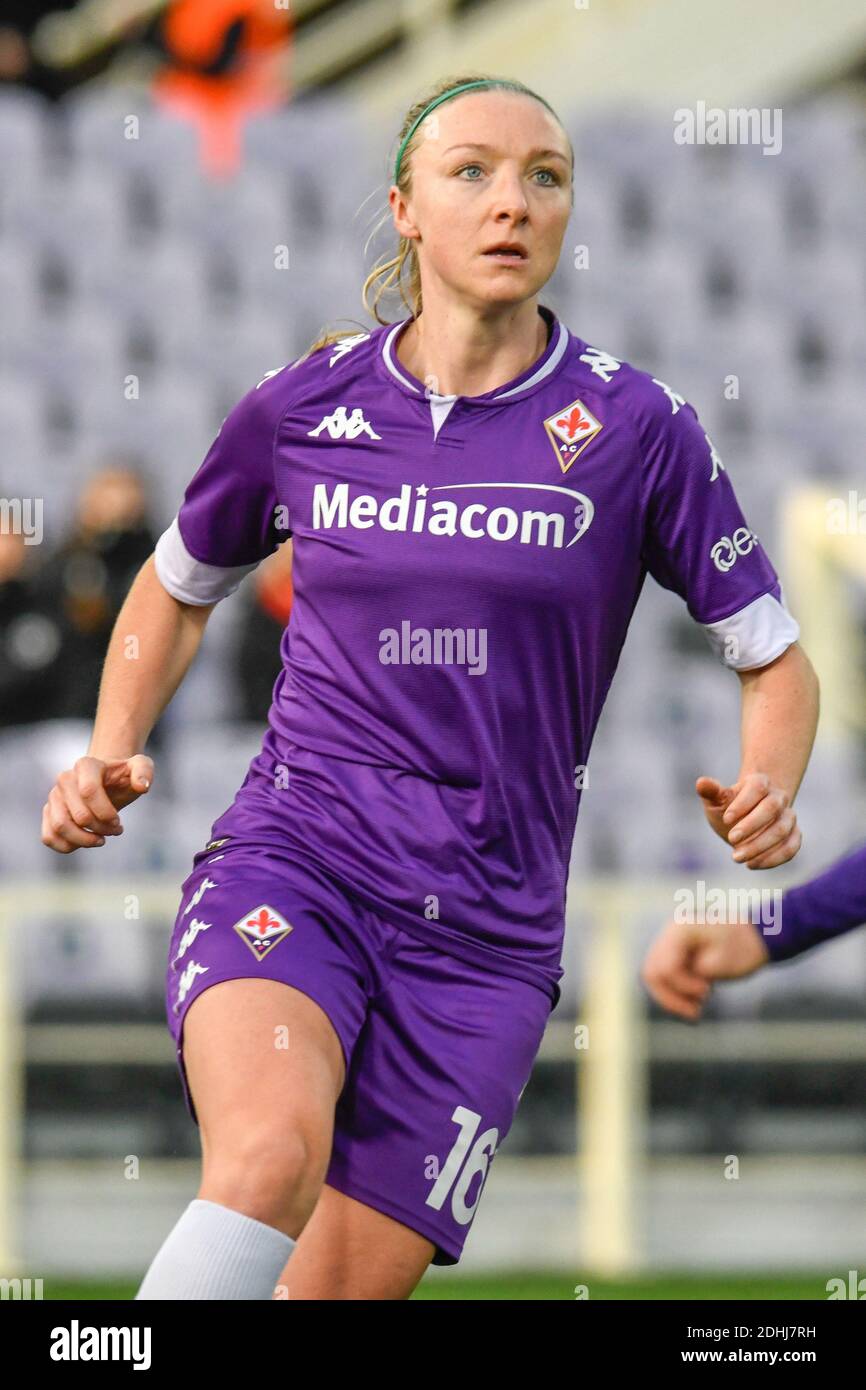 10 décembre 2020, Florence, Italie : Florence, Italie, Stadio Comunale &#34;Artemio Franchi&#34;, 10 décembre 2020, Louise Quinn (Fiorentina) pendant Fiorentina Femminile vs Slavia Praga - UEFA Champions League Women's football Match (Credit image: © Fabio Fagiolini/LPS via ZUMA Wire) Banque D'Images