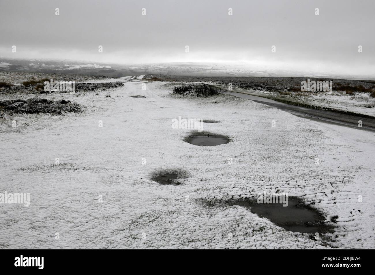 La photo est une scène neigeuse dans les Yorkshire Dales au-dessus de Leyburn. Météo neige hiver neige neige neige neige neige neige neige Banque D'Images